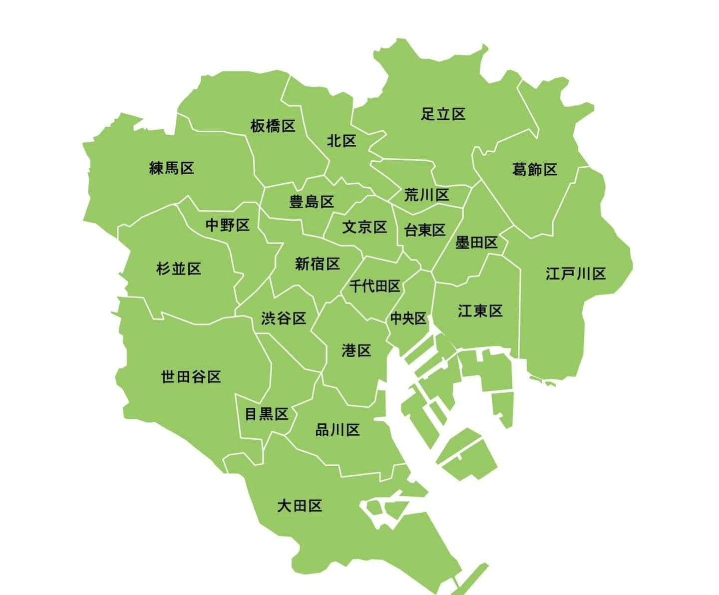 工事対応　中央区、江東区、港区